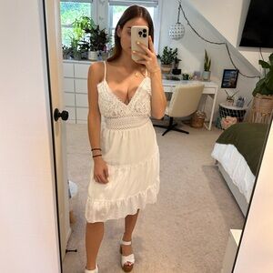White Summer and graduation dress